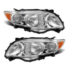 ADCARLIGHTS driver-side front assembly showing OE fit and restored appearance