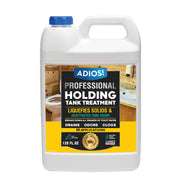 ADIOS! gallon bottle front label showing product and benefits