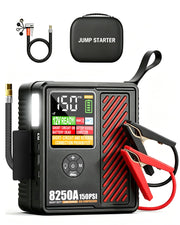 ADORETRIP JFEGWO front view showing compact design and controls for quick roadside help