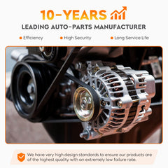 Aeagle alternator installed in Ford F-150 engine bay, restores charging performance