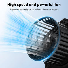 Aeagle blower assembly side profile highlighting compact design and durability