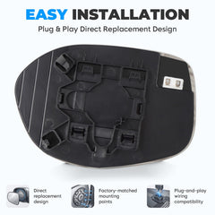 Aeagle close-up of heating element for faster defogging benefit