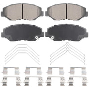 Aeagle front view of ceramic brake pads showing fit and quiet operation