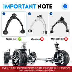 Aeagle control arm installed in vehicle showing correct fit and easier replacement benefit