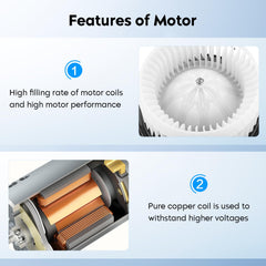 Aeagle blower installed in car HVAC housing restoring cabin airflow benefit