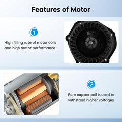 Aeagle motor connector detail illustrating plug compatibility and secure connection