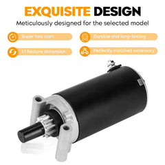 Aeagle starter pinion close-up showing 10-tooth gear for proper mesh