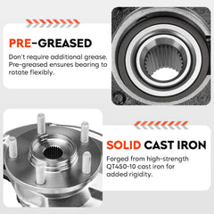 AEagle wheel bearing close-up showing sealed bearing for quiet performance