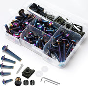 AEEAST fairing bolt kit overview showing full 177-piece set for quick repairs