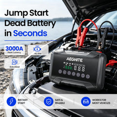 AEGNITE jumper clamps and cables with smart protections for safer starts