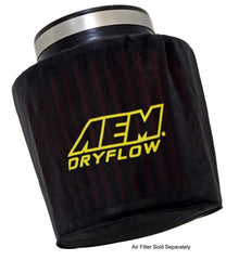 AEM 14000 installed on Dryflow filter in vehicle showing easy protection