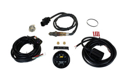 AEM gauge wiring and connectors showing OBD-II CAN RS232 outputs for easy integration