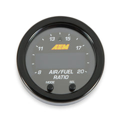 AEM X-Series front faceplate showing large display and readable AFR values for quick checks
