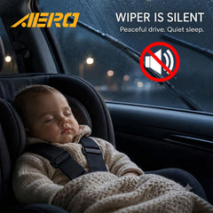 AERO Voyager mounted on windshield providing clear view and improved visibility