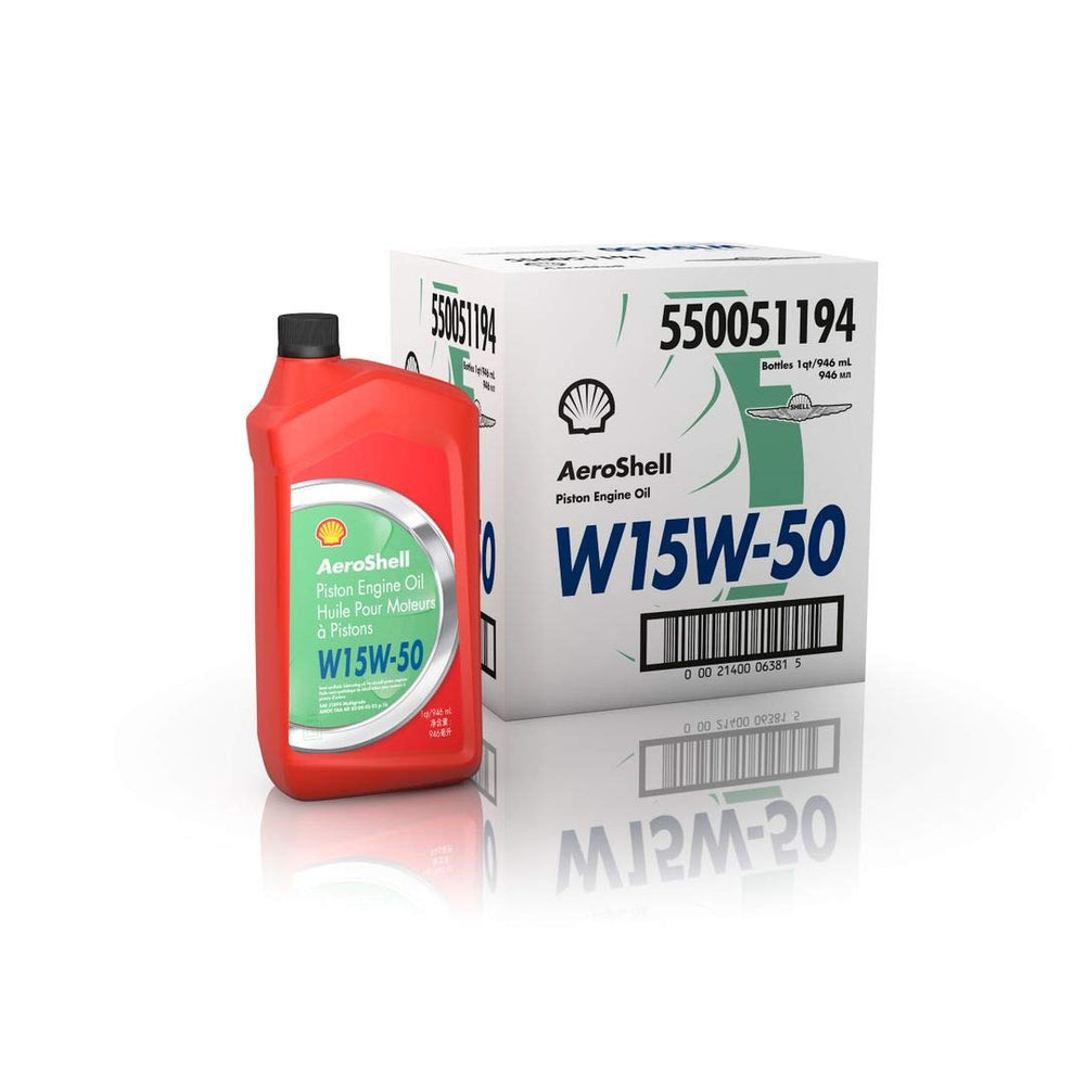 AeroShell front quart bottle label view showing product ID and correct oil selection benefit