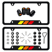 aesdloy front view license frame showing clean lines and protection