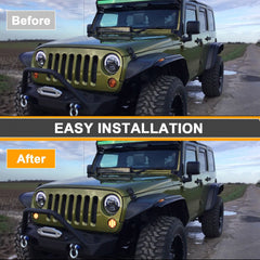Aexploer installed on Wrangler front showing clean fit and updated look