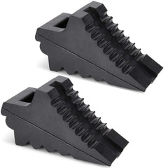 AFA Tooling front view of two chocks showing shape and stability benefit
