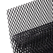 AggAuto front view of 40x13 grill mesh showing full panel and black finish for protection