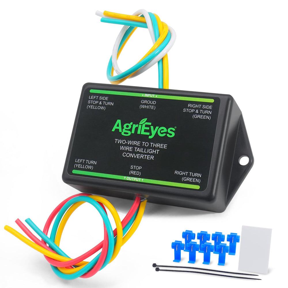 Agrieyes CT012 front view showing compact converter and connector for easy installation
