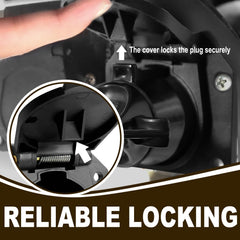 Agrieyes side grip hooks detail for easy plug insertion and removal