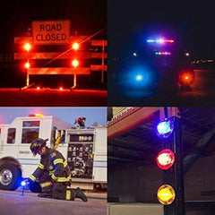 AHOUFHER flare lit on roadside at night improving visibility and alerting other drivers