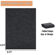Ahpuhtan closeup felt texture absorbing drops for cleaner garage floors