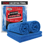 AIDEA front packaging shows four blue large drying towels, quick absorbency