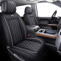 Aierxuan front seats full set showing clean fit and upgraded look