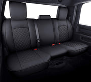 Aierxuan front view of back seat cover showing full fit and protection