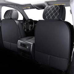 Aierxuan rear seats displaying dual headrest straps for year fitment