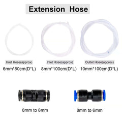 AIGMlSON hoses and clamps detail showing clear tubing for visual flow monitoring
