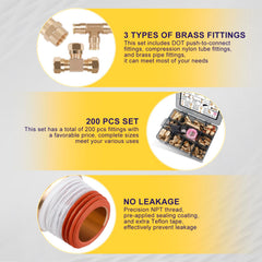Ailbiuko brass pipe fittings collection highlighting durable CA360 brass components