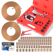 Ailbiuko front view of complete kit showing tools and fittings for quick repairs