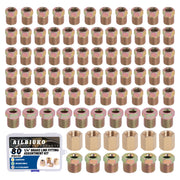 Ailbiuko front packaging showing 80-piece brake line fittings kit and organization benefits
