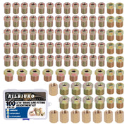 Ailbiuko front packaging showing full 100-piece brake fittings kit and organization