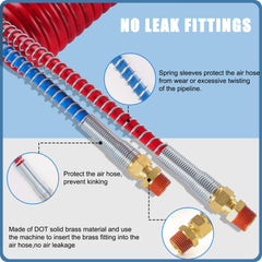 Ailbiuko hose texture and wall thickness showing PA12 strength and cold-flex benefit