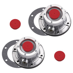 Ailbiuko hub cap front view showing clean flange and durable finish for reliable sealing