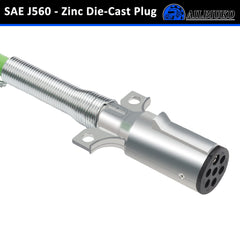 Ailbiuko stainless-steel spring guard detail, prevents kinks and strain