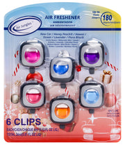 Air Jungles front packaging showing six vent clips and variety pack benefit