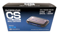 Air Spencer C10 pack front view showing ten squash refills and label benefit convenience