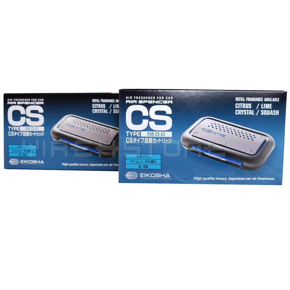Air Spencer CSX3 squash refills front view showing two cartridges for easy replacement and freshness