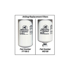 AirDog filter close-up showing mesh and seal detail for improved contaminant capture