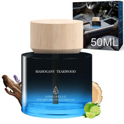 AirPurelle front packaging showing mahogany teakwood scent and benefit long-lasting fragrance