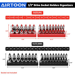 AIRTOON trays with sockets in a drawer for quick tool access