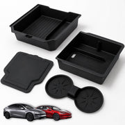 AIRVOLT front console overview showing neat organized storage and quick access
