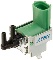 AISIN VST-001 front view showing green housing and silver frame, clear OEM fit