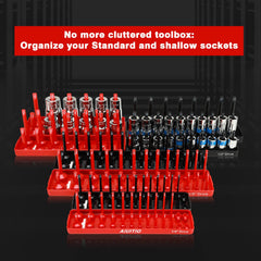 AIUITIO color-coded red SAE and black metric rails preventing size confusion