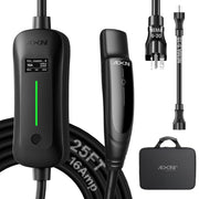AIXINE front view packaged charger showing portability and complete kit