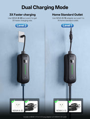 AIXINE J1772 connector close-up demonstrating secure fit and reliable charging